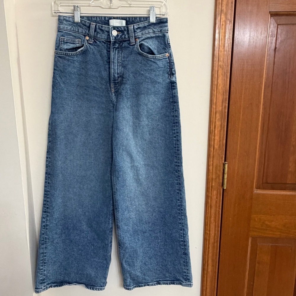 H&M Blue Wide Leg Women's Jeans